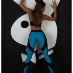 BONA FIDE Лосины Lara Croft Aqua & Black