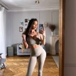 Комплект с лосинами кофейный V Base