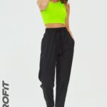 PROFIT Брюки из плащевой ткани, черные bp.130.001