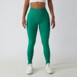 Лосины бесшовные зеленые