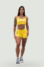 NEBBIA Шорты Ne High Waisted Shorts 5″ GYM HERO 582 желтый — изображение 2