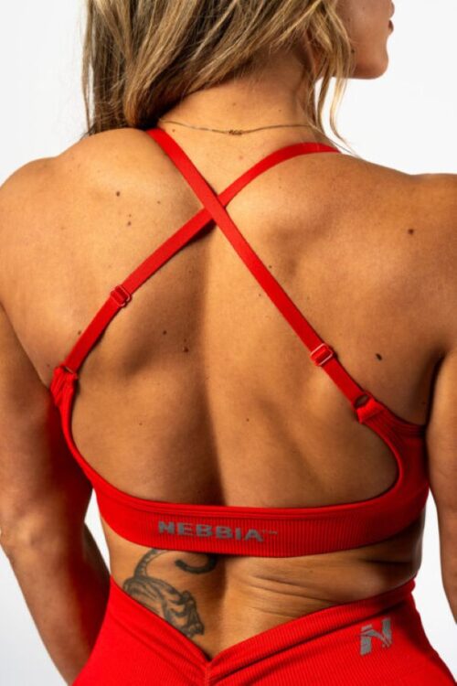 NEBBIA Топ Medium-Support Sports Bra TOTALLY SEAMLESS 305 red — изображение 3