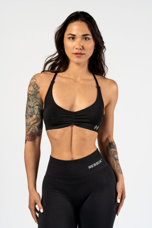 NEBBIA Топ Medium-Support Sports Bra TOTALLY SEAMLESS 305 black — изображение 1