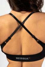 NEBBIA Топ Medium-Support Sports Bra TOTALLY SEAMLESS 305 black — изображение 5