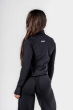NEBBIA Рашгард Deni x NEBBIA Fitness Zip Tracktop 314 black — изображение 2