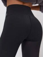 NEVERLATE Спортивные брюки клеш с утягивающим поясом черные NW01.1340.1 — изображение 6