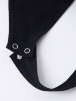 NEVERLATE Боди в рубчик с квадратным вырезом черное NW17.1266.1 — изображение 6