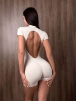 BONA FIDE Комбинезон Extra Sexy Back "Nude"