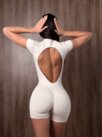 BONA FIDE Комбинезон Extra Sexy Back "Nude" — изображение 4