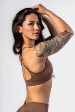 NEBBIA Топ Medium-Support Sports Bra TOTALLY SEAMLESS 305 brown — изображение 3