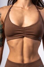 NEBBIA Топ Medium-Support Sports Bra TOTALLY SEAMLESS 305 brown — изображение 5