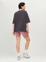 NEVERLATE Футболка прямого силуэта с разрезом спереди графит NW09.901.2 — изображение 5