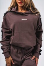 NEBBIA Худи Classic Hoodie OFF-DUTY  489 Brown — изображение 3