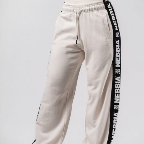 NEBBIA Брюки Straight Leg Sweatpants URBAN 490 CREAM