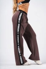NEBBIA Брюки Straight Leg Sweatpants URBAN 490 Brown — изображение 2