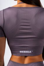 NEBBIA Топ Shaping Crop Top FLOW SEAMLESS 499 Shark — изображение 6