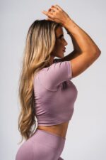NEBBIA Топ Shaping Crop Top FLOW SEAMLESS 499 pink elderberry — изображение 2