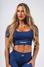 NEBBIA Топ Shaping Crop Top FLOW SEAMLESS 499 blue crown