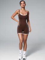 NEVERLATE Моделирующий комбинезон с двойным топом коричневый NW14.1426.1 — изображение 3