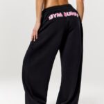 NEVERLATE Спортивные брюки свободного кроя для фитнеса черные NW01.1358.1