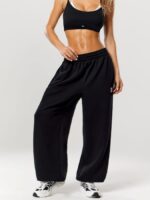 NEVERLATE Спортивные брюки свободного кроя для фитнеса черные NW01.1358.1 — изображение 2