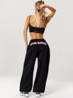 NEVERLATE Спортивные брюки свободного кроя для фитнеса черные NW01.1358.1 — изображение 3