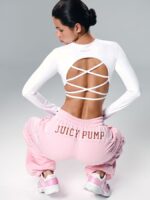 NEVERLATE Спортивные брюки свободного кроя для фитнеса розовые NW01.1358.2 — изображение 5