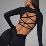 NEVERLATE Рашгард с открытой спиной черный NW12.1275.2