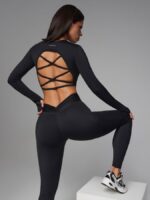 NEVERLATE Рашгард с открытой спиной черный NW12.1275.2 — изображение 6