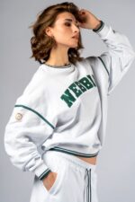 NEBBIA Свитшот Lounge Sweatshirt CLUB D’OR 642 White — изображение 2