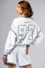 NEBBIA Свитшот Lounge Sweatshirt CLUB D’OR 642 White — изображение 3