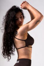 NEBBIA Топ Open-Back Sports Bra POWER 890 DARK BROWN — изображение 3