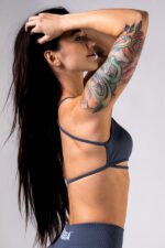 NEBBIA Топ Open-Back Sports Bra POWER 890 GREY — изображение 5