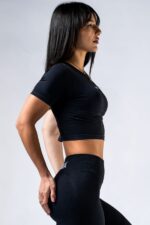 NEBBIA Топ Seamless Short-Sleeve Top POWER 891 BLACK — изображение 5