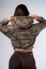 NEBBIA Худи Relaxed Zip Hoodie POWER 895 LIGHT BROWN CAMO — изображение 2