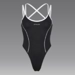 NEVERLATE Моделирующий боди с открытой спиной черный NW17.1264.1