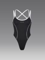 NEVERLATE Моделирующий боди с открытой спиной черный NW17.1264.1