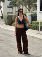 NEVERLATE Удлиненный спортивный топ-бра с легкой поддержкой черный NW08.1443.2 — изображение 6