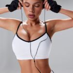 NEVERLATE Моделирующий топ-бра с контрастной окантовкой белый NW08.1445.2