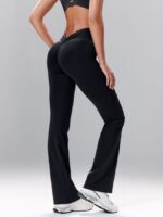 NEVERLATE Моделирующие спортивные брюки с пушап эффектом черные NW01.1477.1