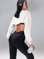 NEVERLATE Моделирующие спортивные брюки с пушап эффектом черные NW01.1477.1 — изображение 4