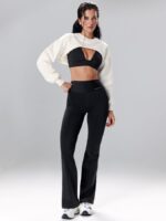 NEVERLATE Моделирующие спортивные брюки с пушап эффектом черные NW01.1477.1 — изображение 5