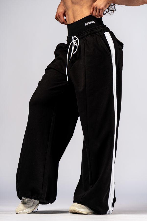c5b54776431711f182f618c04d45c689_4ae6aa9f431411f182f618c04d45c689 NEBBIA Брюки Oversized Sweatpants POWER 896 Black — изображение 1