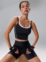 NEVERLATE Моделирующий топ-бра с двойным верхом и кантом черный NW08.1446.1 — изображение 2
