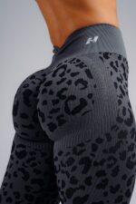 NEBBIA Лосины Push-Up Compression Leopard Leggings 849 PRIMAL черный — изображение 4