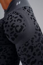 NEBBIA Лосины Push-Up Compression Leopard Leggings 849 PRIMAL черный — изображение 5