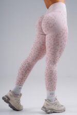 NEBBIA Лосины Push-Up Compression Leopard Leggings 849 PRIMAL розовый — изображение 2