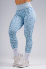 NEBBIA Лосины Push-Up Compression Leopard Leggings 849 PRIMAL синий — изображение 3