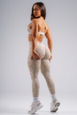 NEBBIA Лосины Push-Up Compression Leopard Leggings 849 PRIMAL кремовый