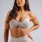 NEBBIA Топ Medium Support Leopard Sports Bra 854 PRIMAL кремовый